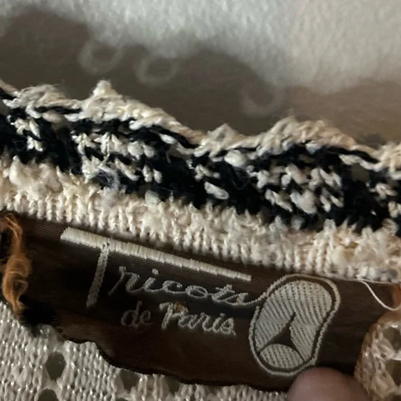 Vintage 70s Dress / tricots de Paris - Picture 3 of 16